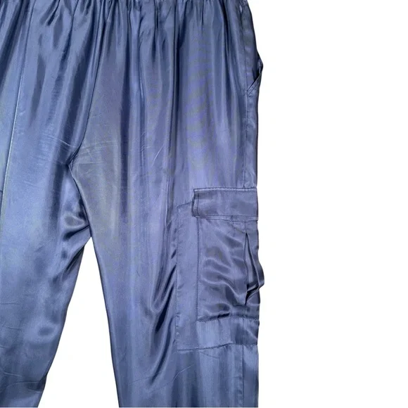 CINQ A SEPT Giles Twill Cargo Joggers in Cobalt wave